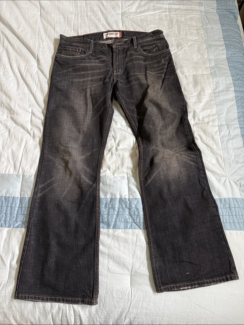 Levi's is Black Low Bootcut Jeans, 36Wx32L
